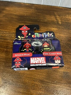 Marvel Minimates 蜘蛛侠和消防队长 Max NYCC 2011 全新 — 第 1/4 张图片