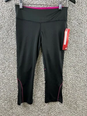 New Balance Mujer S Negro|Rosa Atlético Recortado Leggings Yoga Pantalones Atléticos Foto 1 de 4