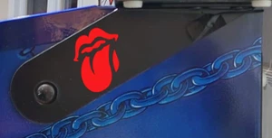 Rolling Stones Lighted Magnetic Hinge Covers pinball machine mod RED-B1397 - Picture 1 of 4
