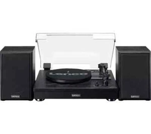 Lenco LS-101BK  Turntable Speakers  Vinyl Record Player Sound System - Picture 1 of 9