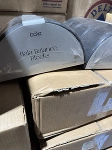 BALA Yoga Balance Blocks Charcoal 2 Piece Set - Picture 1 of 2