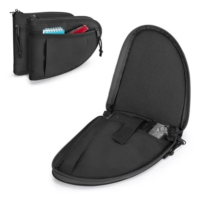 Padded Pistol Cases 2 Packs with Lockable Zipper, Handgun Bag with Thickened ... - Image 1 of 4