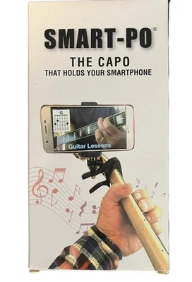 Soporte para capo de guitarra para teléfono inteligente para iPhone y Android | Ayuda para abrazadera de cuello - Envío gratuito Foto 1 de 4