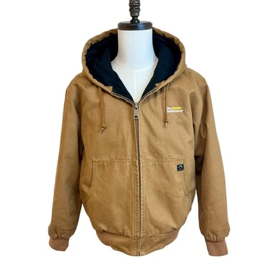 Chaqueta con Capucha DRI DUCK Cheyenne Marrón Lona Para Hombres M Trabajo Forrada Granja Rancho Granero Foto 1 de 4