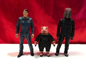 DR DOCTOR WHO CAPTAIN JACK SPACE PIG DALEK SEC HUMAN HYBRID FIGURES BUNDLE - Picture 1 of 2