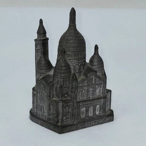 VINTAGE PARIS LE SACRE COEUR BASILICA SOUVENIR DIECAST METAL REPLICA FIGURINE 4" - Picture 1 of 6
