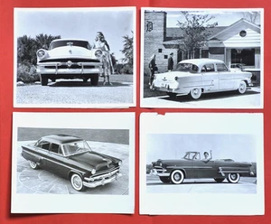4 Original 1953-54 Ford Press Photos - Customline Fordor Crestline Sunliner - Imagen 1 de 9
