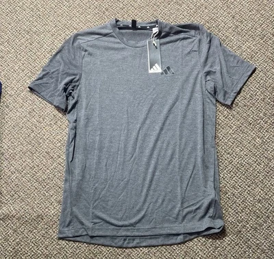 Adidas Training T-Shirt Dark Gray Heather Mens Medium NWT - Image 1 of 4
