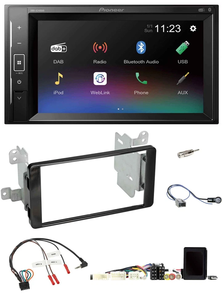 Pioneer DAB Lenkrad 2DIN Bluetooth USB Autoradio für Mitsubishi Outlander 14-18 - Bild 1 von 4