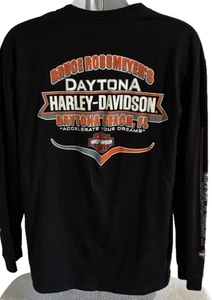 Harley-Davidson Daytona Hemd Herren Large Schwarz Langarm Motorrad Biker - Bild 1 von 14