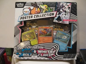 POKEMON TCG  POSTER COLLECTION SCARLET & VIOLET BLACK BOLT/WHITE FLARE BOX - Picture 1 of 2