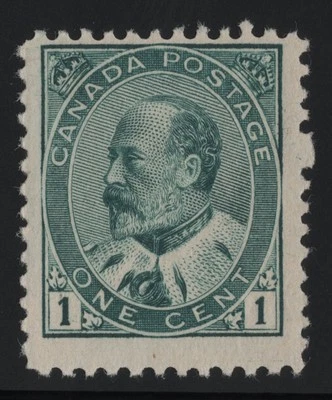 #89 Edward VII 1c Canada mint never hinged - Image 1 of 2