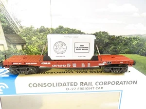 MTH TRAINS RAILKING 33-7613 CONRAIL FLAT W/LOAD- 2004 HARRIMAN SAFETY AWARD- B19 - Picture 1 of 5