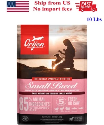 ORIJEN Small Breed Dry Dog Food, Grain Free, High Protein, 10 lbs - Image 1 of 4