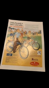 1953 OLD MAGAZINE PRINT AD, AMF ROADMASTER BICYCLES, LEADING THE SCHOOL PARADE! - Picture 1 of 1