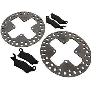 Front Brake Rotors & Brake Pads for 2013 2014 Can-Am Outlander Max 1000 EFI XT-P - Picture 1 of 4
