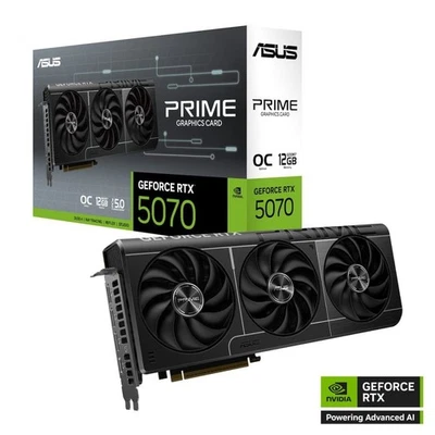 Asus Schede Video VGA GEFORCE RTX PRIME-RTX5070-O12G, 12GB GDDR7, HDMI/DP*3, 90Y - Immagine 1 di 4