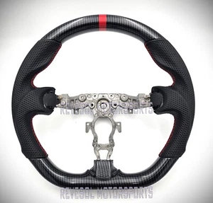 REVESOL Hydro-Dip Carbon Fiber Black Steering Wheel for 2010-2018 NISSAN JUKE - Picture 1 of 5
