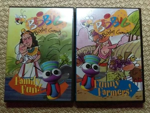 Lot of 2 The Bedbug Bible Gang Kids Animated Christian DVD Moses, Farmer Parable - Picture 1 of 8