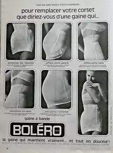 PUBLICITÉ DE PRESSE 1965 GAINE A BANDE BOLÉRO QUI MAINTIENT VRAIMENT - Imagen 1 de 1