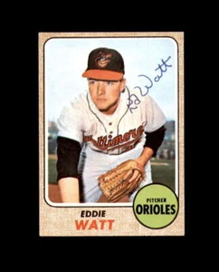 Eddie Watt Signed Original 1968 Topps Baltimore Orioles Autograph - Picture 1 of 2