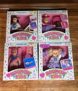 Vintage Bouncin Kids Doll Lot in Box Factory Sealed Skatin Kid Galoob 1989 - Bild 1 von 20
