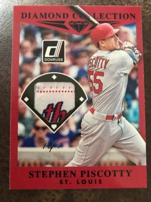 Parche 1/1 etiqueta de lavandería Stephen Piscotty 2017 Panini Donruss Diamond Collection Foto 1 de 2