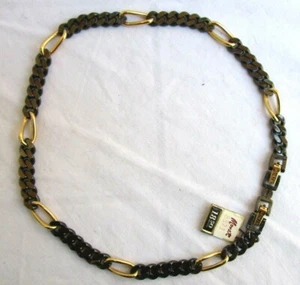 VTG..MONET..BLACK & GOLD..CHOKER..NECKLACE..NEW TAGS - Bild 1 von 3