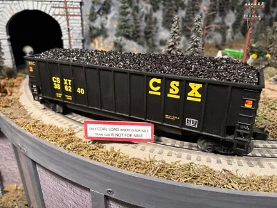 Coal Load for LIONEL CoalPorter Bathtub Gondola- Hand Made, Great Fit. *READ* - Image 1 of 4