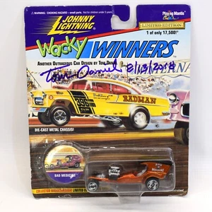 Tom Daniel Signed Johnny Lightning Die Cast car Wacky Winners Bad Medicine 2 - Picture 1 of 2