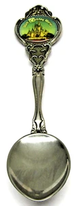 Vintage Walt Disney World Schloss Silber Teller Souvenir Löffel Sammlerstück Reise - Bild 1 von 5