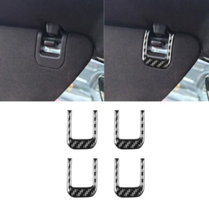 4Pcs Real Carbon Fiber Car Interior Sun Visor Cover Trim For Corvette C8 2020-24 - Picture 1 of 8