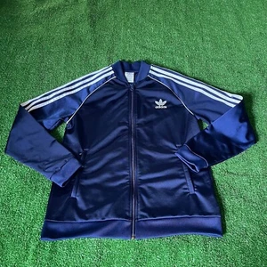 Adidas Originals Primeblue Long Sleeve Iconic 3 Stripes Zipper Jacket Size 10-12 - Picture 1 of 12