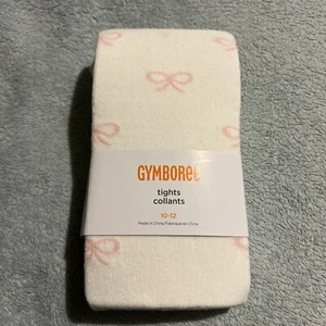 Gymboree girls pink bow tights size 10-12 NWT - Picture 1 of 2