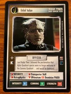 1998 Decipher Star Trek The Dominion Talak'talan Free Shipping - Picture 1 of 2