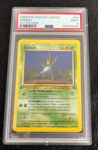 2000 P.M. Italian Jungle Oddish 1st edition #58 58/64 Mint PSA 9 - Picture 1 of 3