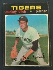 1971 Mickey Lolich Detroit Tigers Topps Card #133