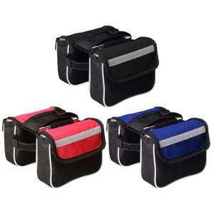 MTB Bike Saddle Bag Frame Front Top Tube Cycling Phone Case Bicycle Pouch - Picture 1 of 21