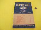 Political Radio Listeners Guide to Canberra 1947 Lists Politicians Biographies 