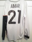 Valencia 2001-2002 Aimar 21 Long Sleeved Home Football Shirt Size large /48145