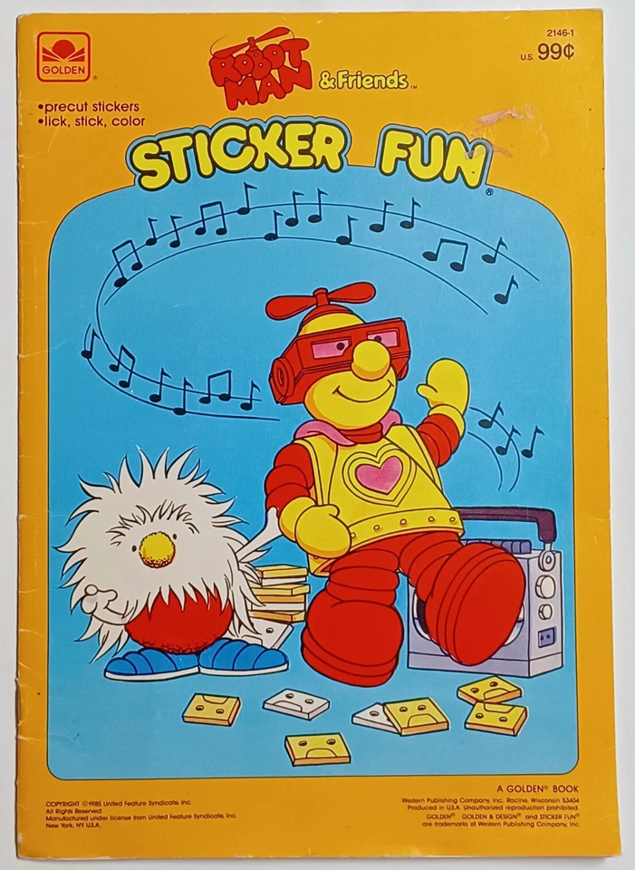ROBOTMAN & FRIENDS STICKER FUN Activity Book - Image 1 of 4