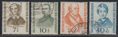 Germany 1955 SC# B344 - B347 - Portraits - Used Lot # 559 - Image 1 of 2