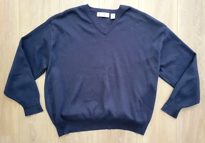 Suéter Vintage Cypress Links Para Hombre 3XLT Azul Marino Manga Larga Algodón 3XL Foto 1 de 4