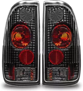 Ford 1997-2003 F150 or 1999-2007 Super Duty Tail Lights (Matte Black/Clear Lens) - Picture 1 of 16