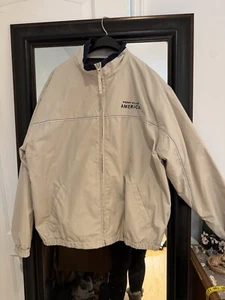 Perry Ellis America Active Per Beige Jacket Large - Picture 1 of 4