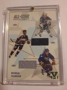2002-03 ITG All Star Memorabilia Vault Emerald 1/1 Brendan Shanahan HOF - Picture 1 of 2