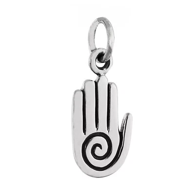 Pingente pequeno de prata esterlina 925 xamã mão de cura nativa americana - Imagem 1 de 4
