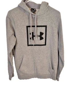 Under Armour Hoodie Mens Medium Gray Cold Gear Sweatshirt Loose Fit  - Picture 1 of 5