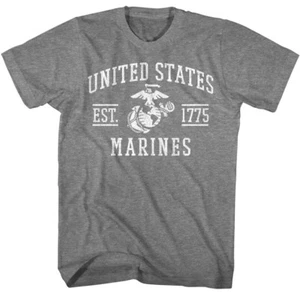 United States Armed Forces U.S. Marines Est 1775 Men's T Shirt - Picture 1 of 3