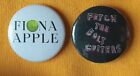 Fiona Apple two 25mm button badges inc &#39;Fetch The Boltcutters&#39;. Free UK postage!
